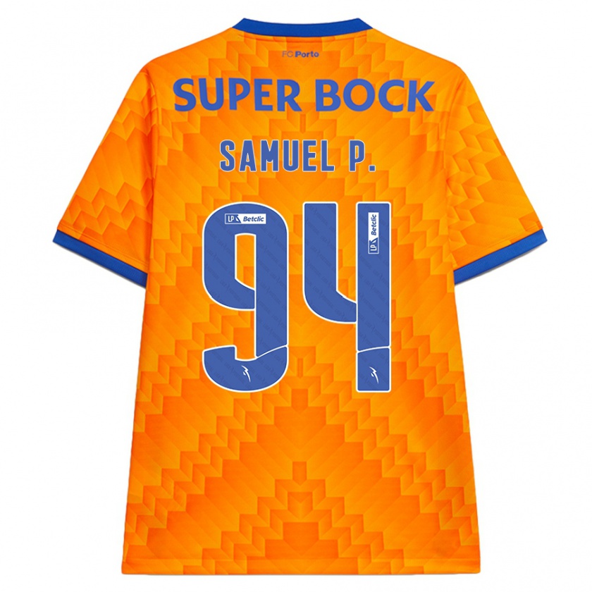 Kandiny Kinder Samuel Portugal #94 Orange Auswärtstrikot Trikot 2024/25 T-Shirt