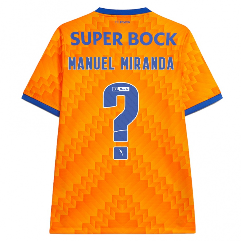 Kandiny Kinder Manuel Miranda #0 Orange Auswärtstrikot Trikot 2024/25 T-Shirt