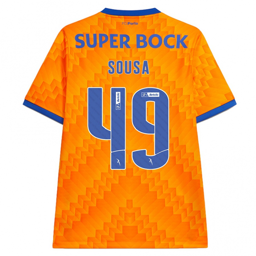 Kandiny Kinder Gonçalo Sousa #49 Orange Auswärtstrikot Trikot 2024/25 T-Shirt