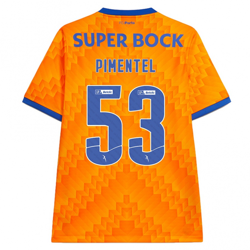 Kandiny Kinder Eric Pimentel #53 Orange Auswärtstrikot Trikot 2024/25 T-Shirt