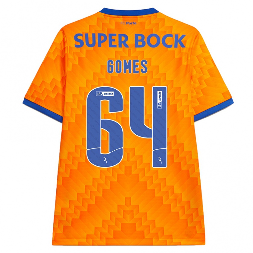 Kandiny Kinder Luís Gomes #64 Orange Auswärtstrikot Trikot 2024/25 T-Shirt