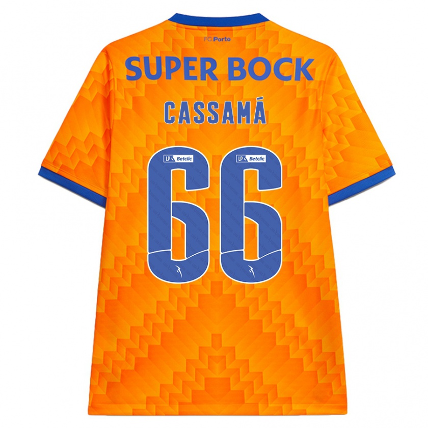 Kandiny Kinder Adramane Cassamá #66 Orange Auswärtstrikot Trikot 2024/25 T-Shirt