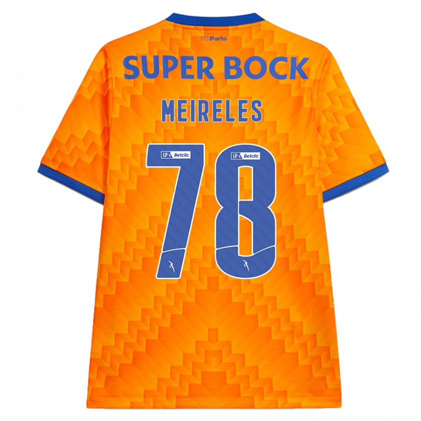 Kandiny Kinder Jorge Meireles #78 Orange Auswärtstrikot Trikot 2024/25 T-Shirt