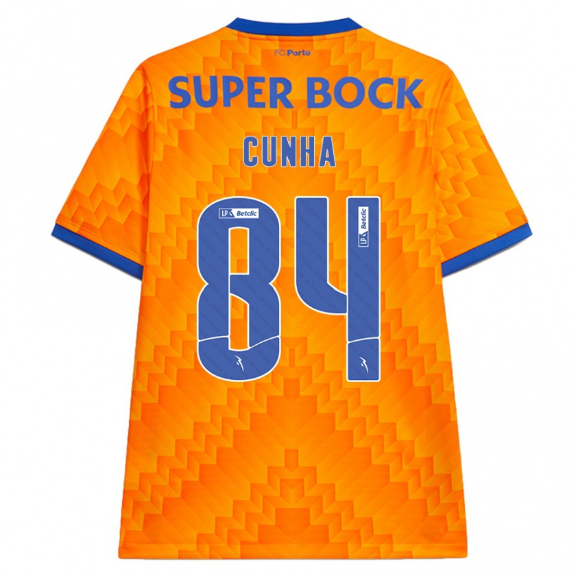 Kandiny Kinder Martim Cunha #84 Orange Auswärtstrikot Trikot 2024/25 T-Shirt