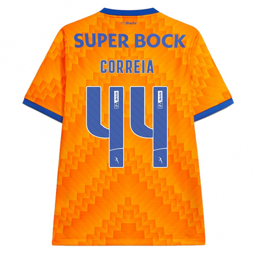 Kandiny Kinder Romain Correia #44 Orange Auswärtstrikot Trikot 2024/25 T-Shirt