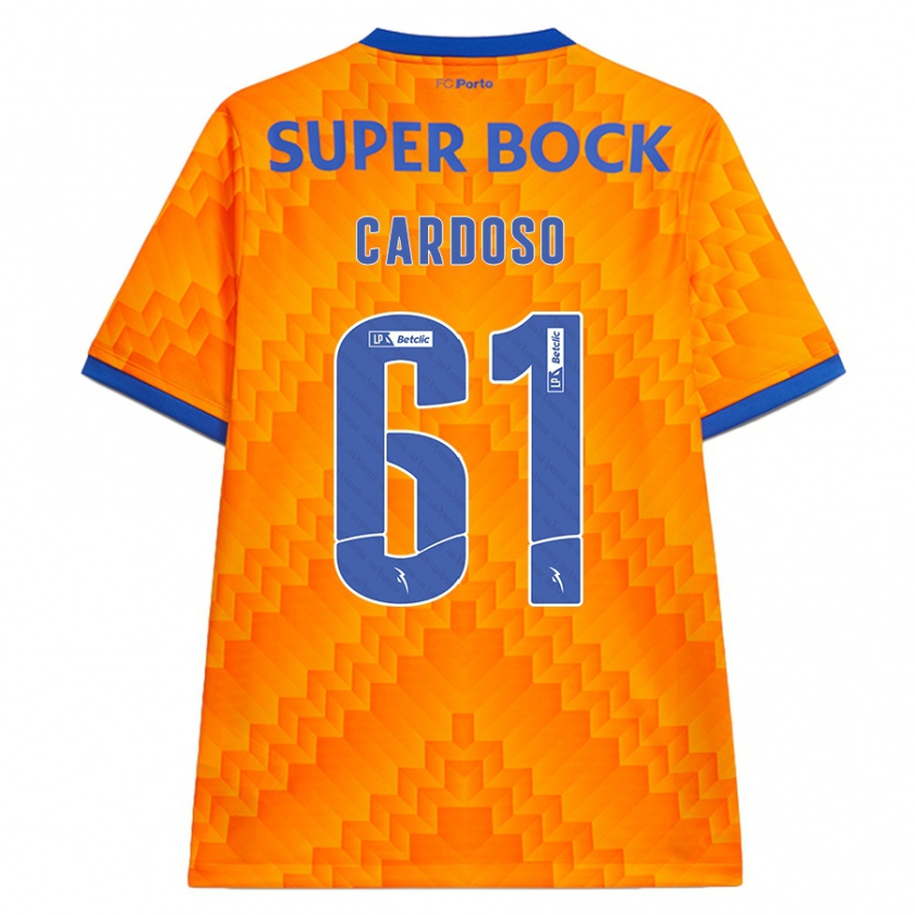 Kandiny Kinder Ivan Cardoso #61 Orange Auswärtstrikot Trikot 2024/25 T-Shirt