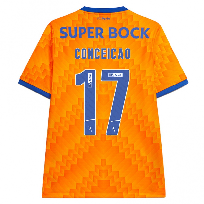 Kandiny Kinder Rodrigo Conceicao #17 Orange Auswärtstrikot Trikot 2024/25 T-Shirt