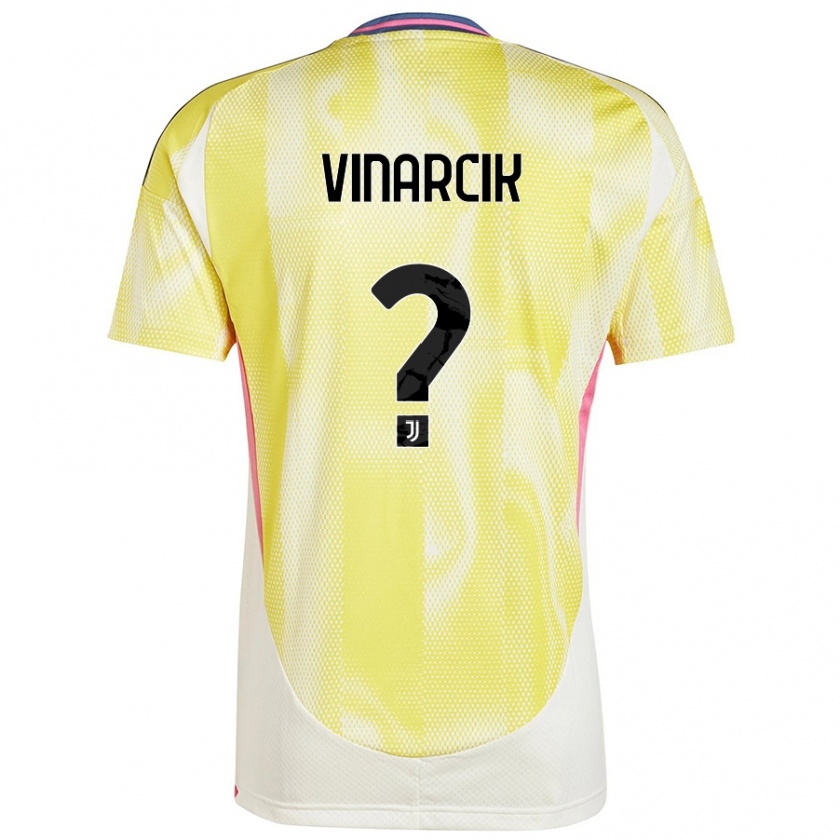 Kandiny Kinder Jakub Vinarcik #0 Solargelb Auswärtstrikot Trikot 2024/25 T-Shirt