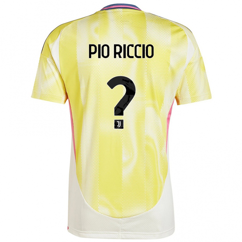 Kandiny Kinder Alessandro Pio Riccio #0 Solargelb Auswärtstrikot Trikot 2024/25 T-Shirt