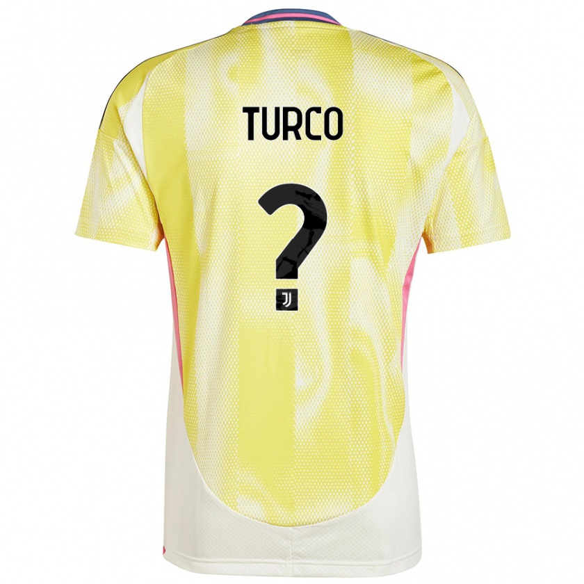 Kandiny Kinder Stefano Turco #0 Solargelb Auswärtstrikot Trikot 2024/25 T-Shirt