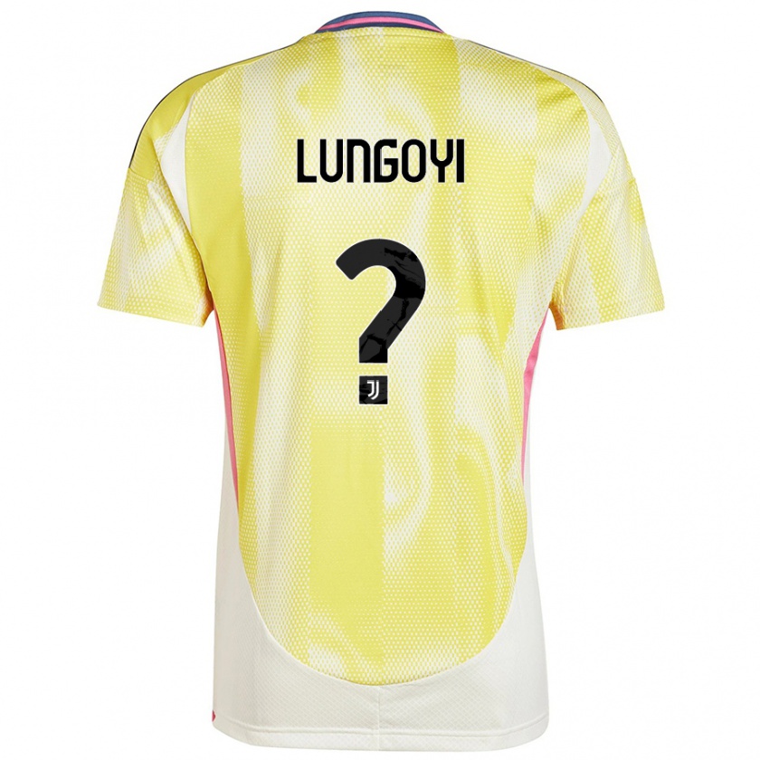 Kandiny Kinder Christopher Lungoyi #0 Solargelb Auswärtstrikot Trikot 2024/25 T-Shirt