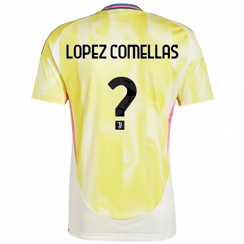 Kandiny Kinder Ivan Lopez Comellas #0 Solargelb Auswärtstrikot Trikot 2024/25 T-Shirt