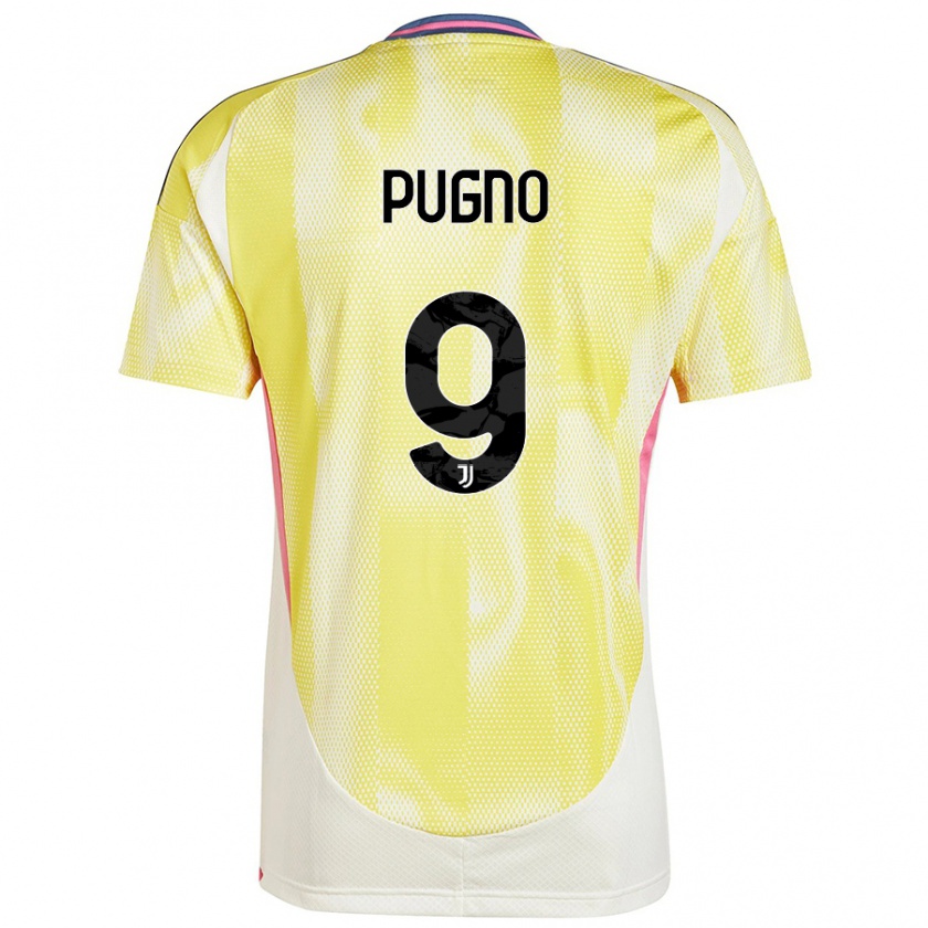 Kandiny Kinder Diego Pugno #9 Solargelb Auswärtstrikot Trikot 2024/25 T-Shirt