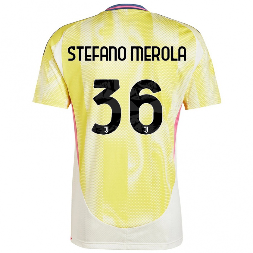 Kandiny Kinder Antonio Stefano Merola #36 Solargelb Auswärtstrikot Trikot 2024/25 T-Shirt