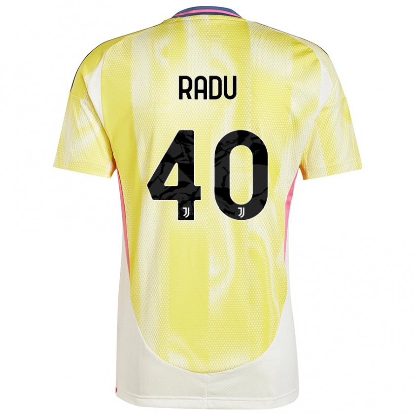 Kandiny Kinder Riccardo Radu #40 Solargelb Auswärtstrikot Trikot 2024/25 T-Shirt