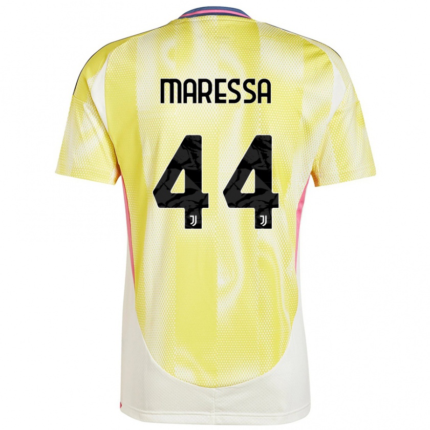 Kandiny Kinder Tommaso Maressa #44 Solargelb Auswärtstrikot Trikot 2024/25 T-Shirt