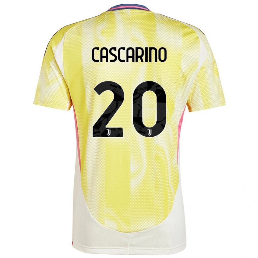 Kandiny Kinder Estelle Cascarino #20 Solargelb Auswärtstrikot Trikot 2024/25 T-Shirt