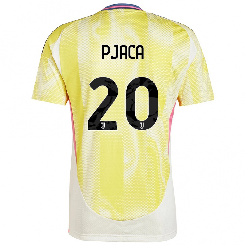 Kandiny Kinder Marko Pjaca #20 Solargelb Auswärtstrikot Trikot 2024/25 T-Shirt