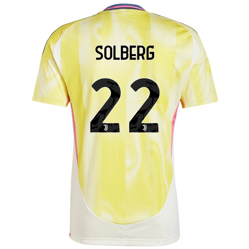 Kandiny Kinder Elias Solberg #22 Solargelb Auswärtstrikot Trikot 2024/25 T-Shirt