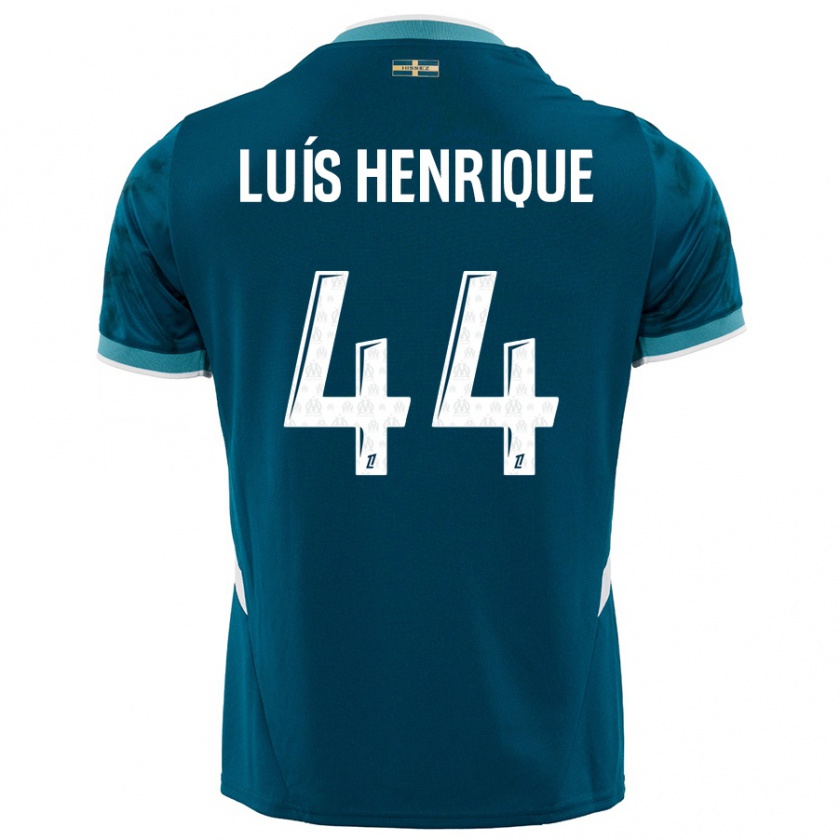 Kandiny Kinder Luis Henrique #44 Türkisblau Auswärtstrikot Trikot 2024/25 T-Shirt