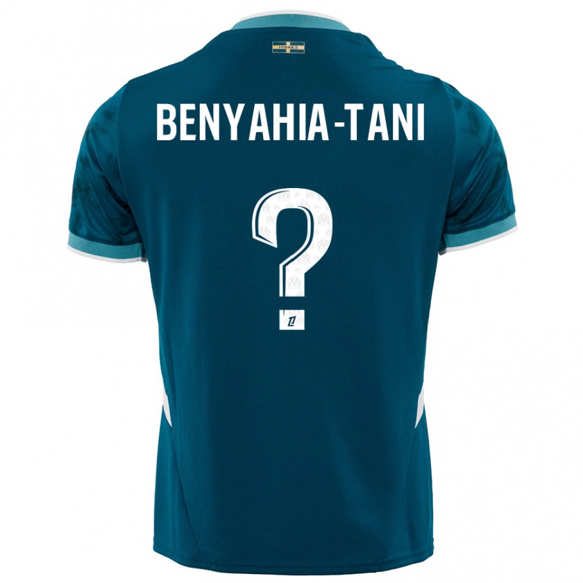 Kandiny Kinder Aylan Benyahia-Tani #0 Türkisblau Auswärtstrikot Trikot 2024/25 T-Shirt