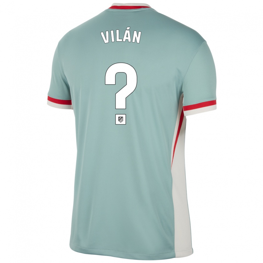 Kandiny Kinder David Vilán #0 Hellbeige Blau Auswärtstrikot Trikot 2024/25 T-Shirt