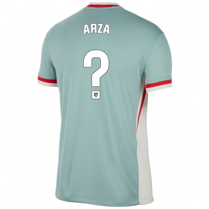 Kandiny Kinder David Arza #0 Hellbeige Blau Auswärtstrikot Trikot 2024/25 T-Shirt