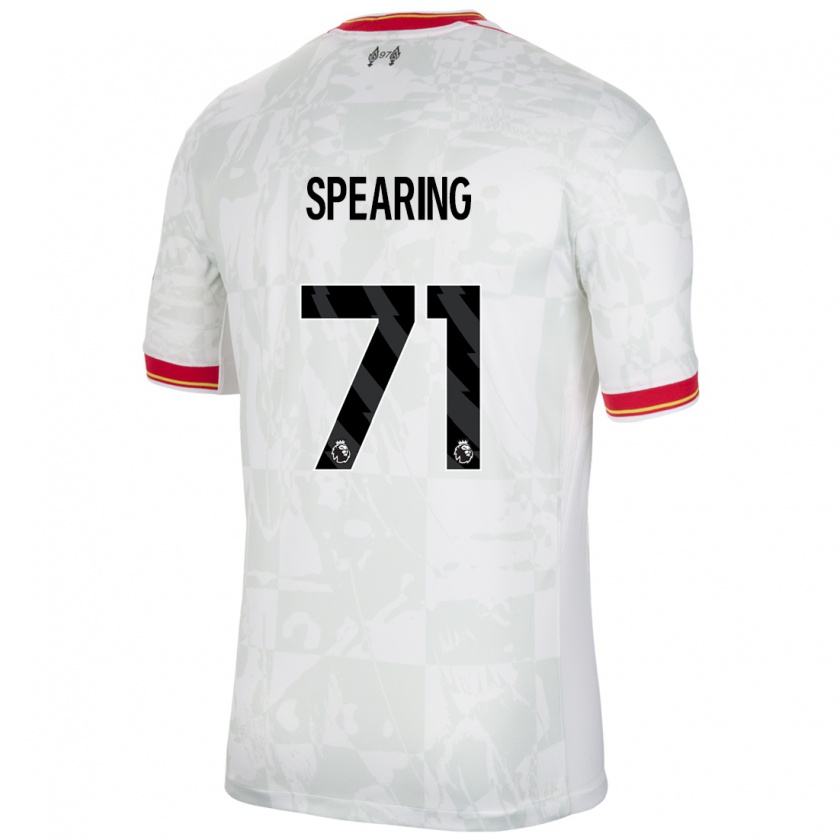 Kandiny Kinder Jay Spearing #71 Weiß Rot Schwarz Ausweichtrikot Trikot 2024/25 T-Shirt