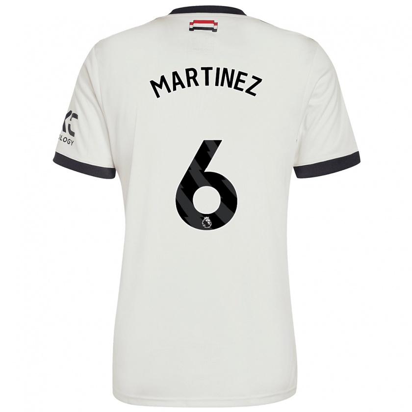 Kandiny Kinder Lisandro Martínez #6 Cremeweiß Ausweichtrikot Trikot 2024/25 T-Shirt