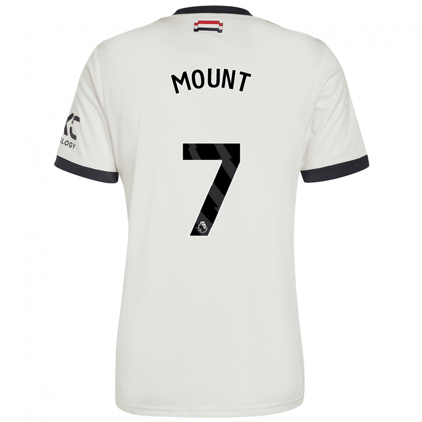 Kandiny Kinder Mason Mount #7 Cremeweiß Ausweichtrikot Trikot 2024/25 T-Shirt