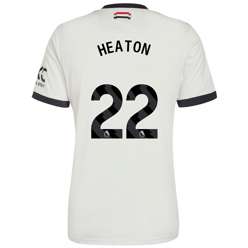 Kandiny Kinder Tom Heaton #22 Cremeweiß Ausweichtrikot Trikot 2024/25 T-Shirt