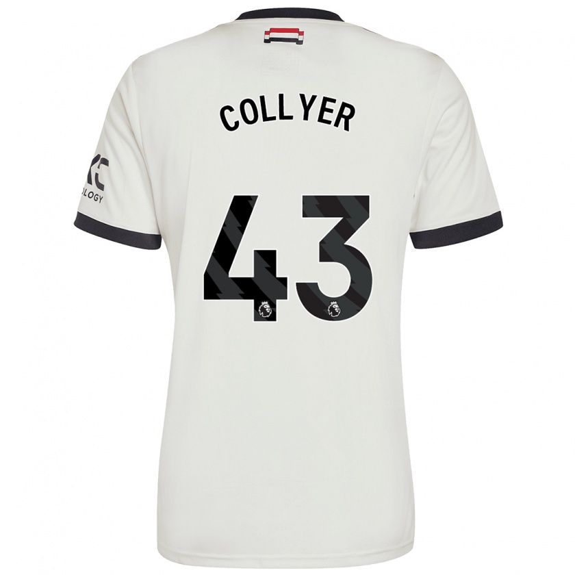 Kandiny Kinder Toby Collyer #43 Cremeweiß Ausweichtrikot Trikot 2024/25 T-Shirt