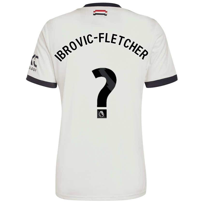 Kandiny Kinder Edward Ibrovic-Fletcher #0 Cremeweiß Ausweichtrikot Trikot 2024/25 T-Shirt