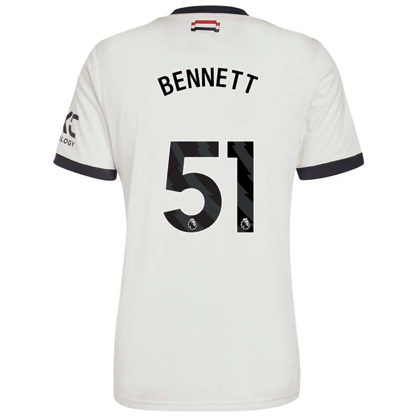 Kandiny Kinder Rhys Bennett #51 Cremeweiß Ausweichtrikot Trikot 2024/25 T-Shirt