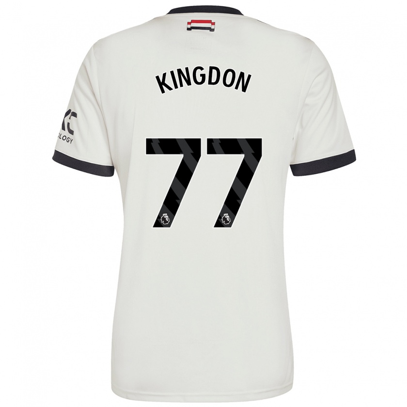 Kandiny Kinder Jack Kingdon #77 Cremeweiß Ausweichtrikot Trikot 2024/25 T-Shirt