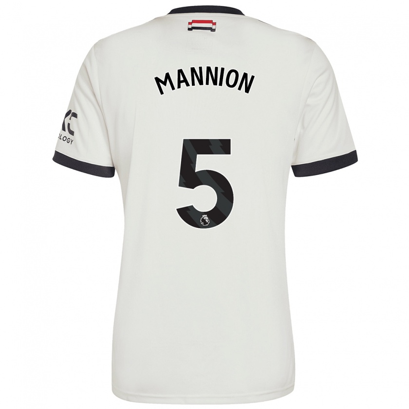 Kandiny Kinder Aoife Mannion #5 Cremeweiß Ausweichtrikot Trikot 2024/25 T-Shirt