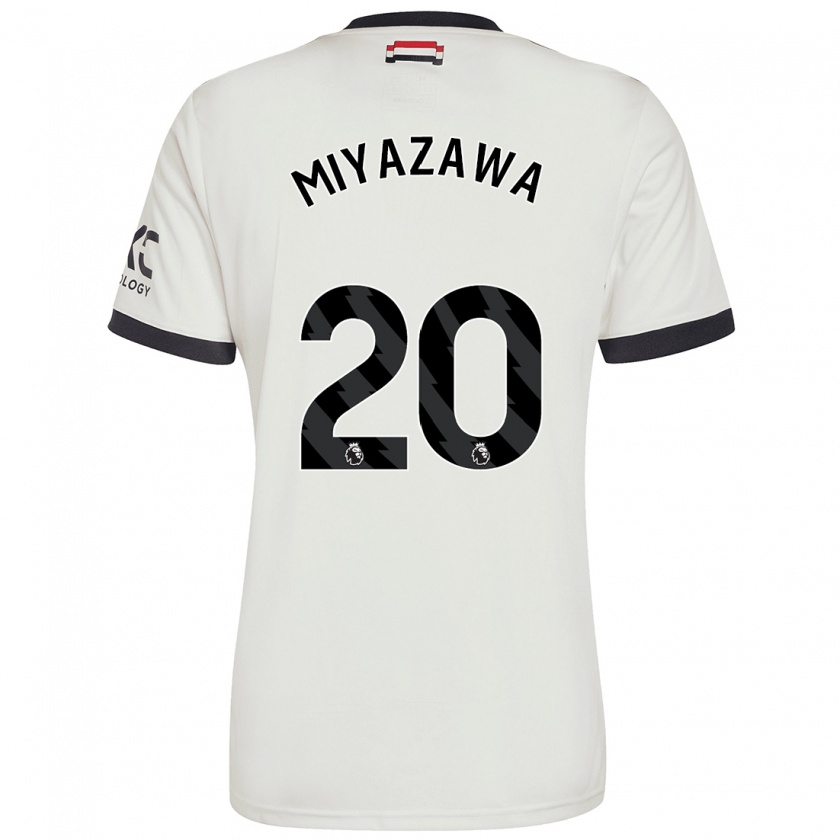 Kandiny Kinder Hinata Miyazawa #20 Cremeweiß Ausweichtrikot Trikot 2024/25 T-Shirt