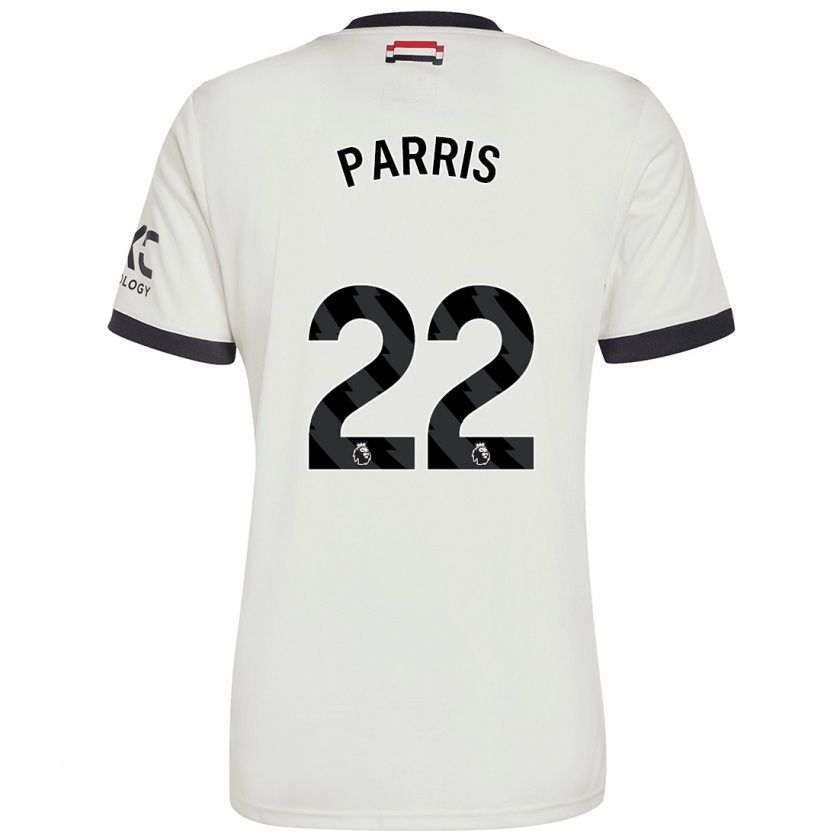 Kandiny Kinder Nikita Parris #22 Cremeweiß Ausweichtrikot Trikot 2024/25 T-Shirt