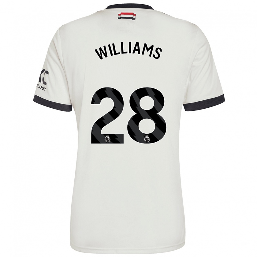 Kandiny Kinder Rachel Williams #28 Cremeweiß Ausweichtrikot Trikot 2024/25 T-Shirt