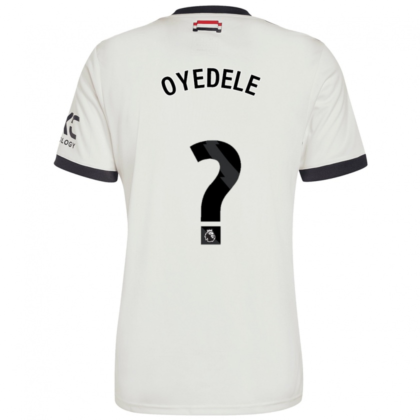 Kandiny Kinder Maxi Oyedele #0 Cremeweiß Ausweichtrikot Trikot 2024/25 T-Shirt