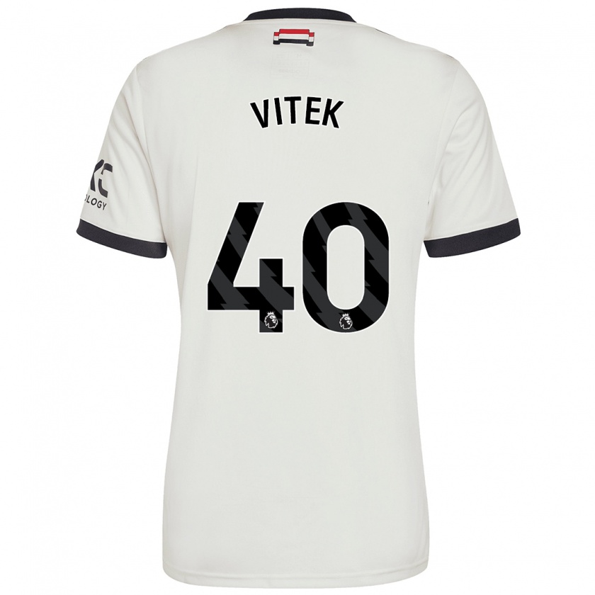 Kandiny Kinder Radek Vitek #40 Cremeweiß Ausweichtrikot Trikot 2024/25 T-Shirt