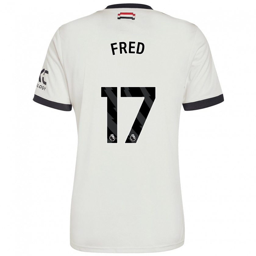 Kandiny Kinder Fred #17 Cremeweiß Ausweichtrikot Trikot 2024/25 T-Shirt