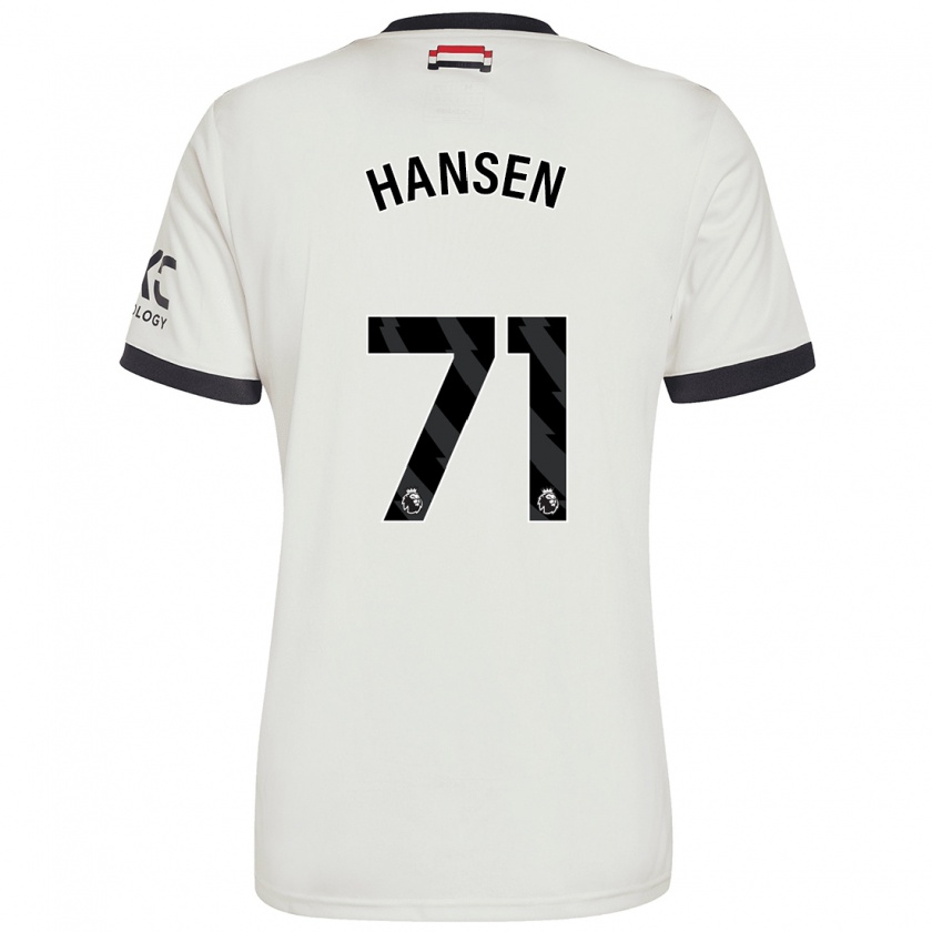 Kandiny Kinder Isak Hansen-Aaroen #71 Cremeweiß Ausweichtrikot Trikot 2024/25 T-Shirt