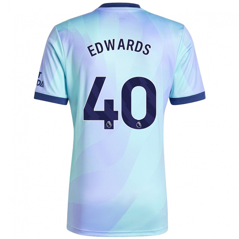 Kandiny Kinder Khayon Edwards #40 Aquamarin Ausweichtrikot Trikot 2024/25 T-Shirt