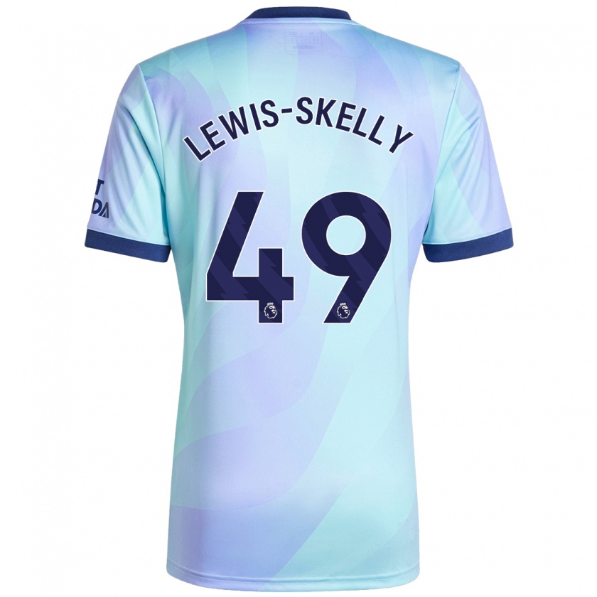 Kandiny Kinder Myles Lewis-Skelly #49 Aquamarin Ausweichtrikot Trikot 2024/25 T-Shirt