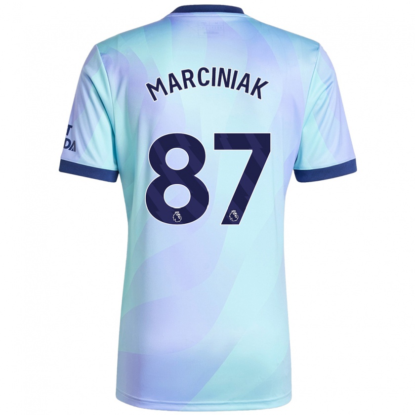 Kandiny Kinder Alex Marciniak #87 Aquamarin Ausweichtrikot Trikot 2024/25 T-Shirt