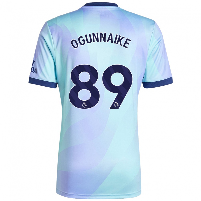 Kandiny Kinder Josh Ogunnaike #89 Aquamarin Ausweichtrikot Trikot 2024/25 T-Shirt