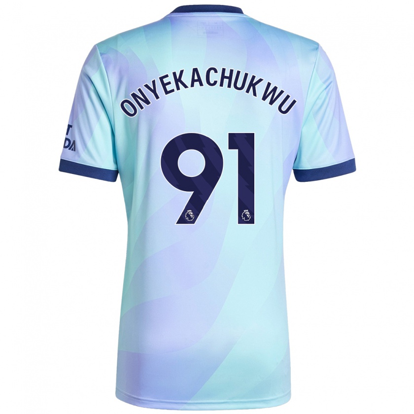 Kandiny Kinder Samuel Onyekachukwu #91 Aquamarin Ausweichtrikot Trikot 2024/25 T-Shirt