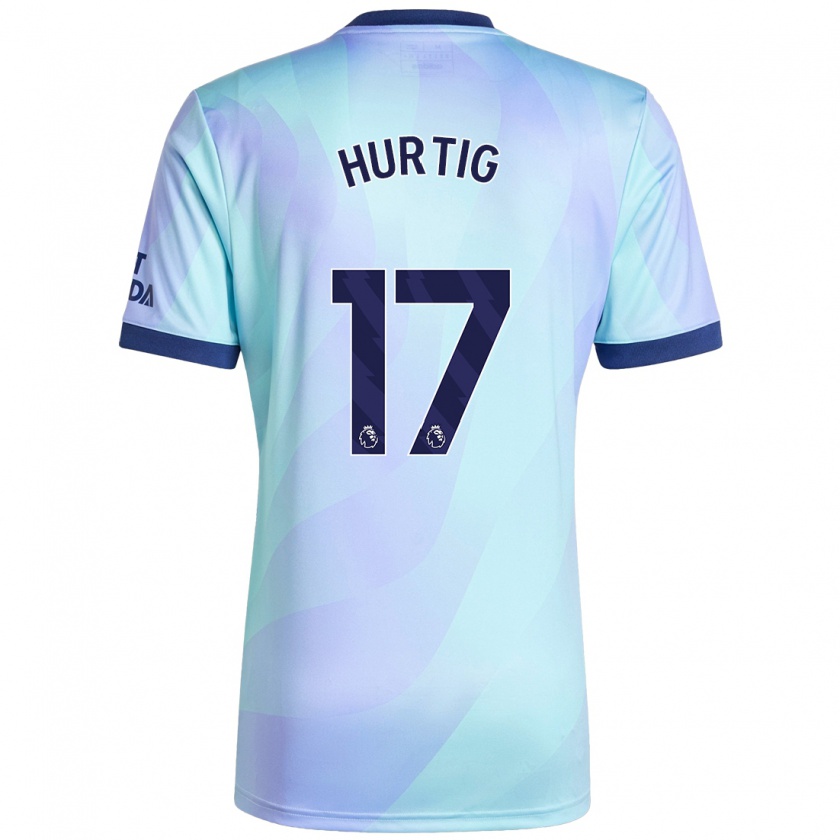 Kandiny Kinder Lina Hurtig #17 Aquamarin Ausweichtrikot Trikot 2024/25 T-Shirt