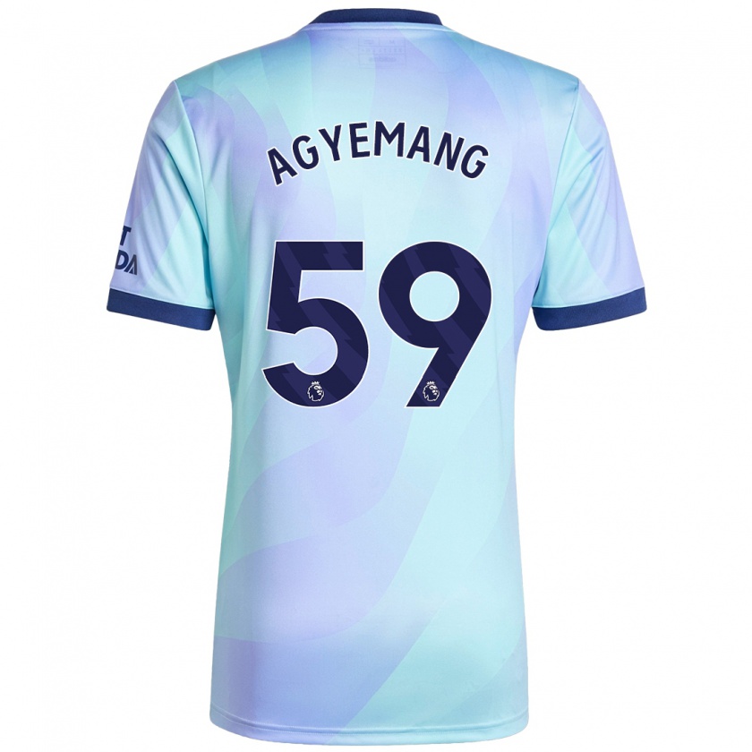 Kandiny Kinder Michelle Agyemang #59 Aquamarin Ausweichtrikot Trikot 2024/25 T-Shirt